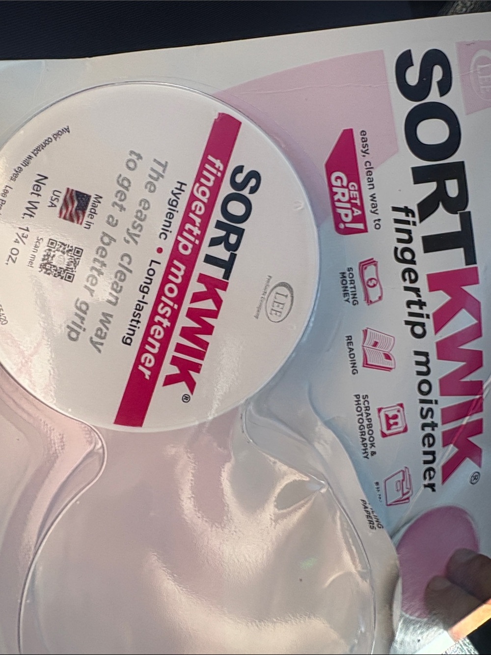 Fingertip Moistener - Pink 1 can